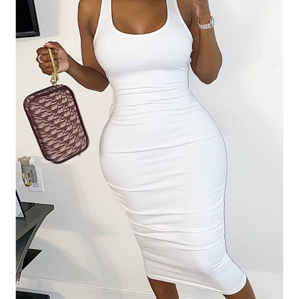 Zipper Design Cut Out Lace-up Dress